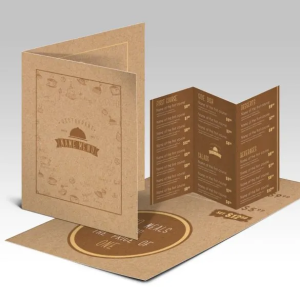 Brown Kraft Menus