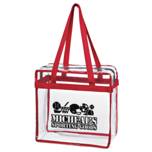 Clear Tote Bag w/ Zipper