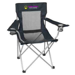 Mesh Folding Chair w/ Carrying Bag