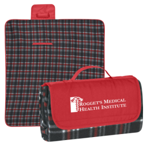 Roll-Up Picnic Blanket - Black/Red