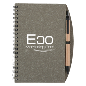 5" X 7" Eco-Inspired Spiral Notebook & Pen