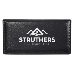 Leather Look Case of Sticky Notes w/ Calendar